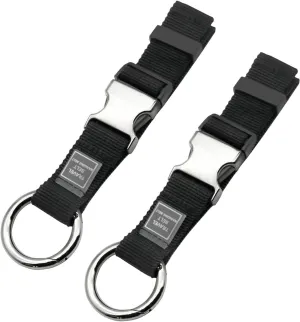 Add-A-Bag Luggage Strap Jacket Gripper, Luggage Straps Baggage Suitcase Belts Travel Accessories - Make Your Hands Free, Easy to Carry Your Extra Bags (2X Black)