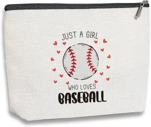 Baseball Bag Baseball Stuff Funny Gifts for Women Sports Lover Gift Makeup Bag Birthday Christmas Gifts for Her Female Sister Friends BFF Bestie