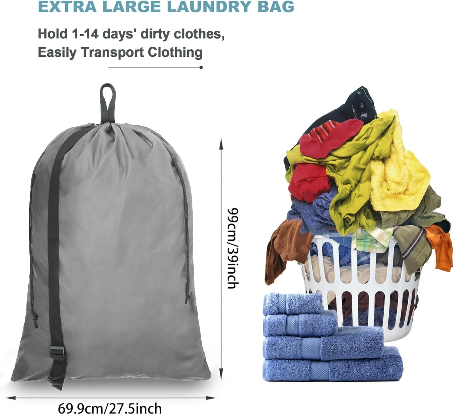 BeeGreen Laundry Backpack Bag Extra Large Heavy Duty