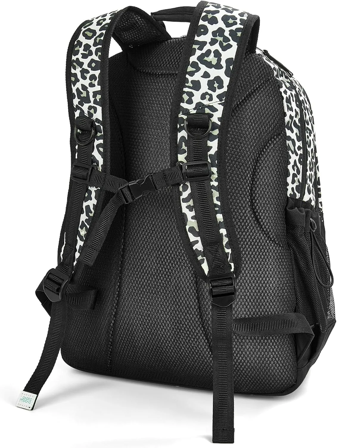 Choco Mocha Butterfly Backpack for Teen Girls, Travel School Backpack for Girls Middle School Large Bookbag 18 Inch, Black