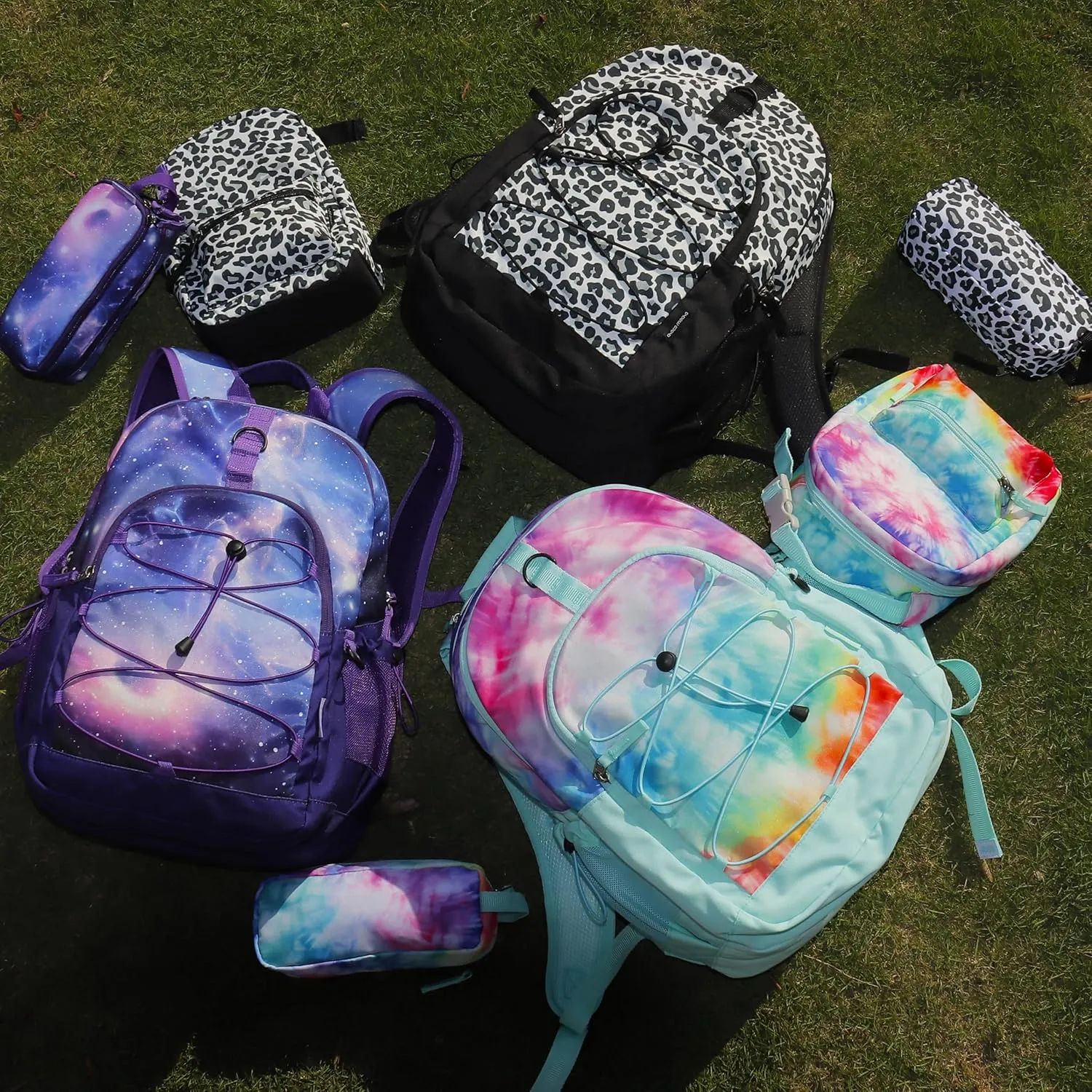 Choco Mocha Cow Print Backpack for Teen Girls, Travel School Backpack for Girls Middle School Large Bookbag 18 Inch, Black