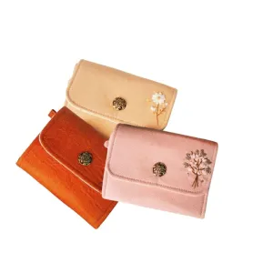 Coin Purse, Personalized Wallet, Custom Embroidered Wallet, Linen Wallet, Id Card Holder, Wristlet Wallet Women, Linen Coin Purse, Card Wallet For Her, Fabric Wallet, Small Fabric Wallet, Clutch Purse, Wallet For Woman 4''x5''