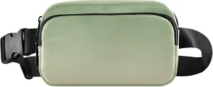 Dinosaur Green Blanched Almond Gradient Women Fanny Packs Bright Color Belt Bag Hip Pack Waterproof Cross Body Waist Purse