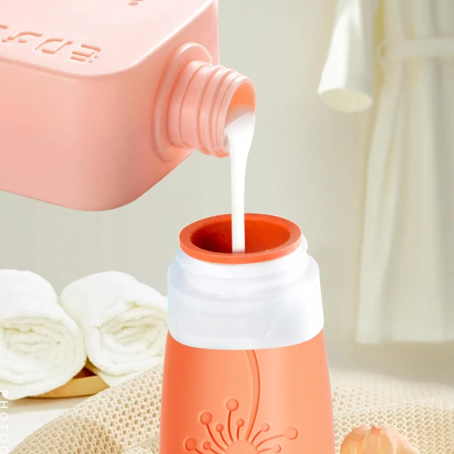 Empty 3 oz Travel Size Bottles Toiletries Containers for Toiletries LiquidsSmall Silicone Mini Refillable Leak Proof TSA Approved Travel Bottles for Creams Shampoo and Conditioner Traveling
