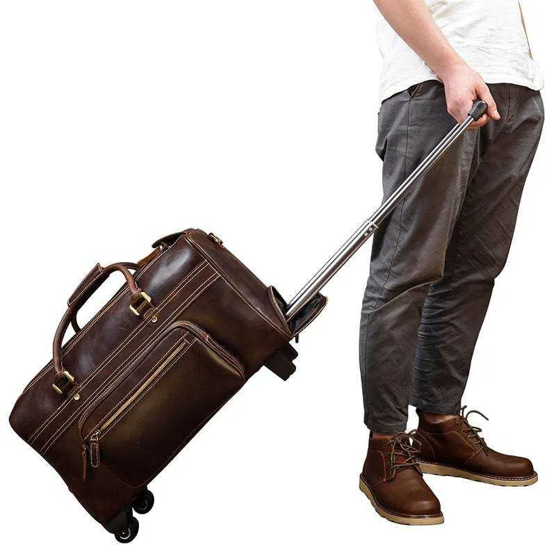 Executive Leather Travel Luggage