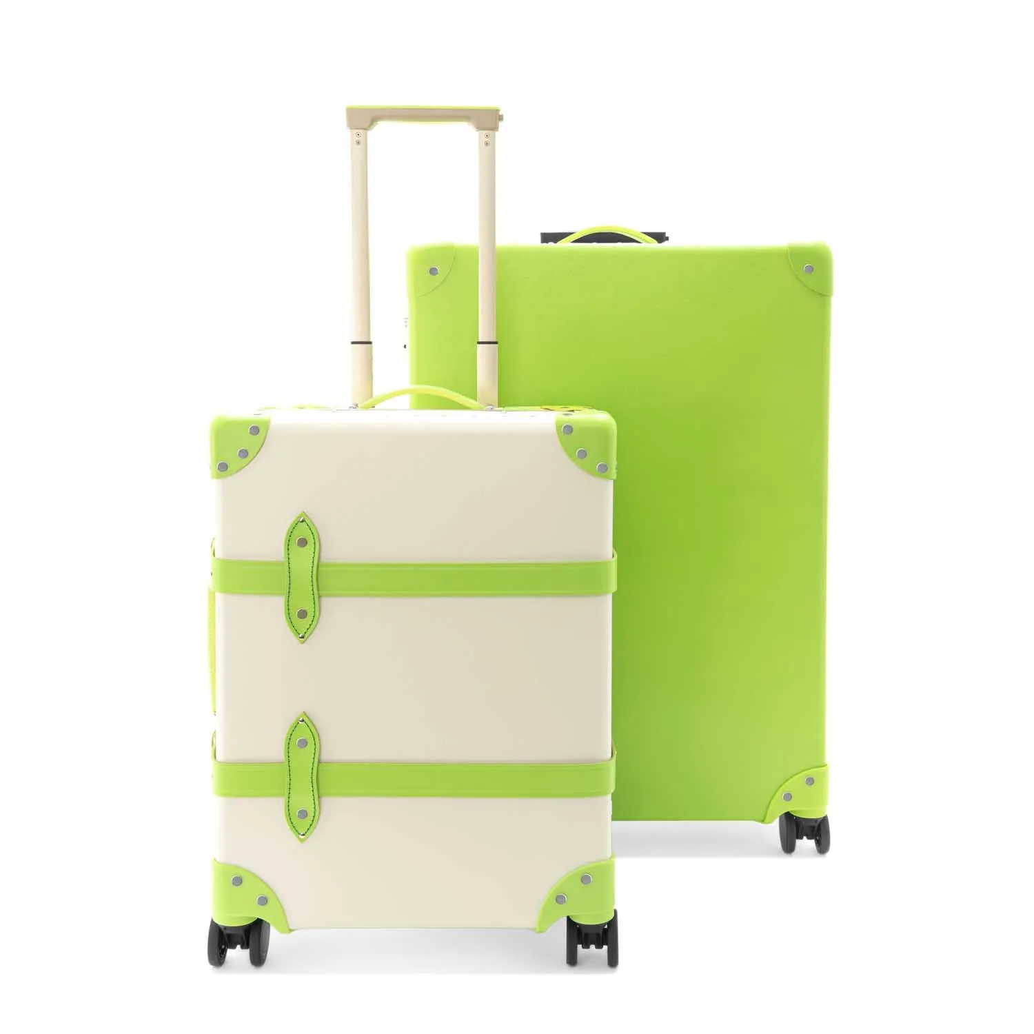 Pop Colour · Carry-On - 4 Wheels | Ivory/Parrot Green/Chrome