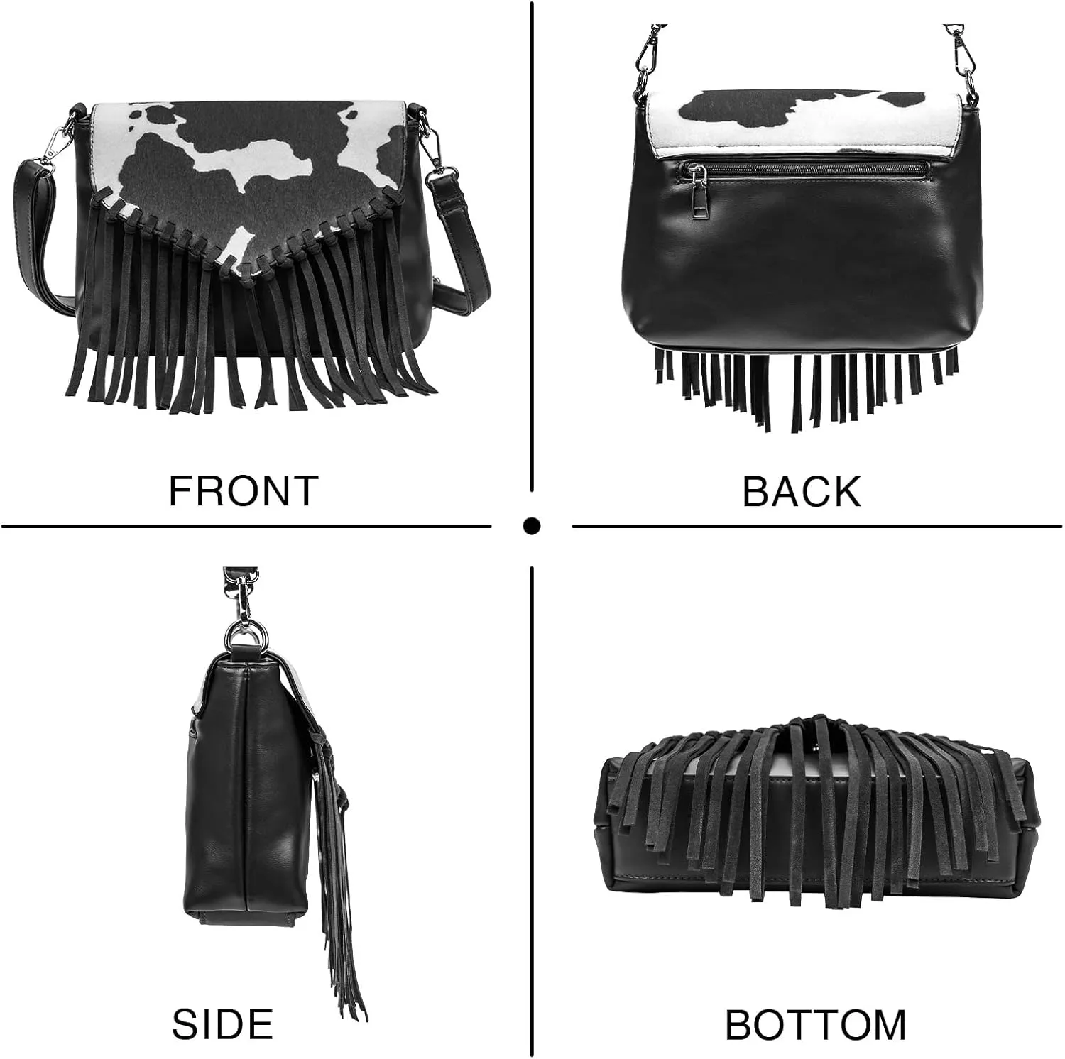 Small Crossbody Bags for Women Crossbody Handbag Fringe Purse Tassel Shoulder Bag Turquoise Concho Wallet