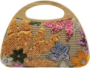 UMREN Straw Clutch Handbags Women Beach Crossbody Hand-woven Summer Purse Wallet Top handle Evening Bag for Wedding Party