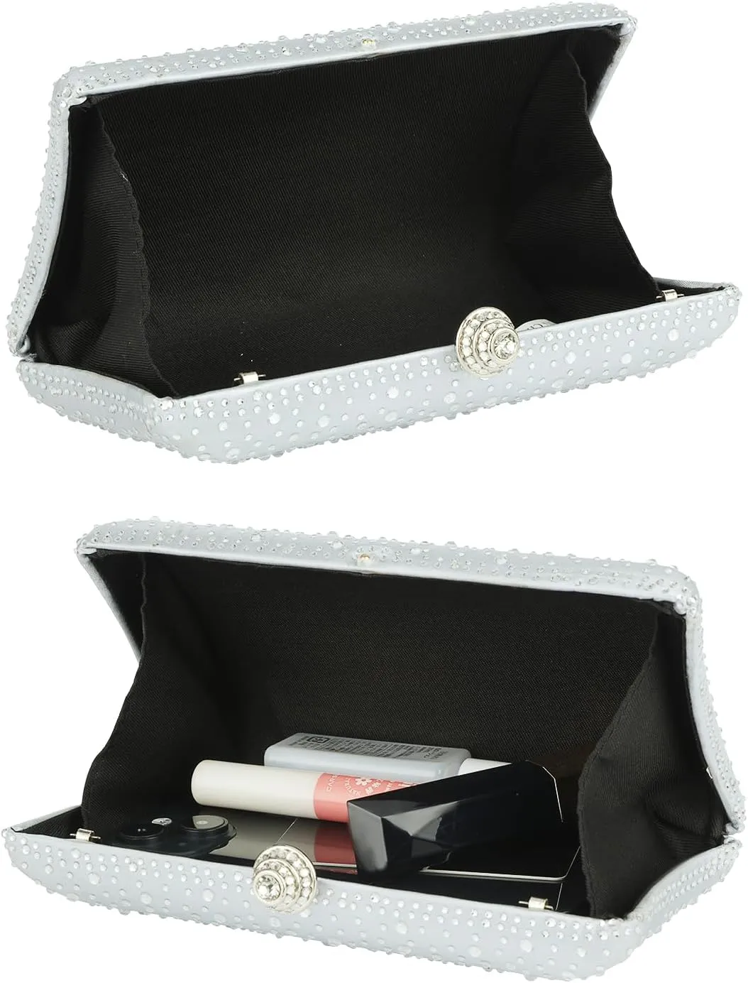 Women Handbags Rhinestone Party Prom Wedding Bride Evening Bags Crystal Party Clutch Purse